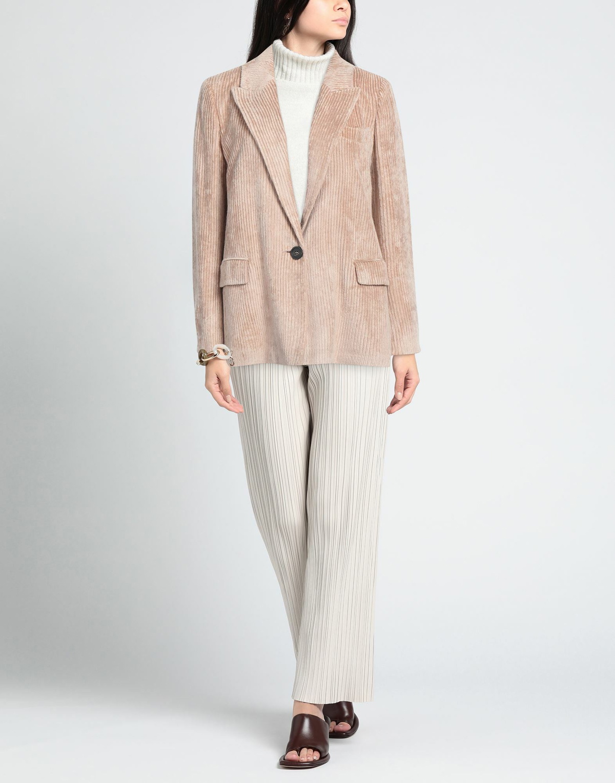 Peserico Womens Blazer in Sand