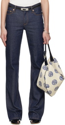 Tory Burch Navy Skinny Leg Jeans