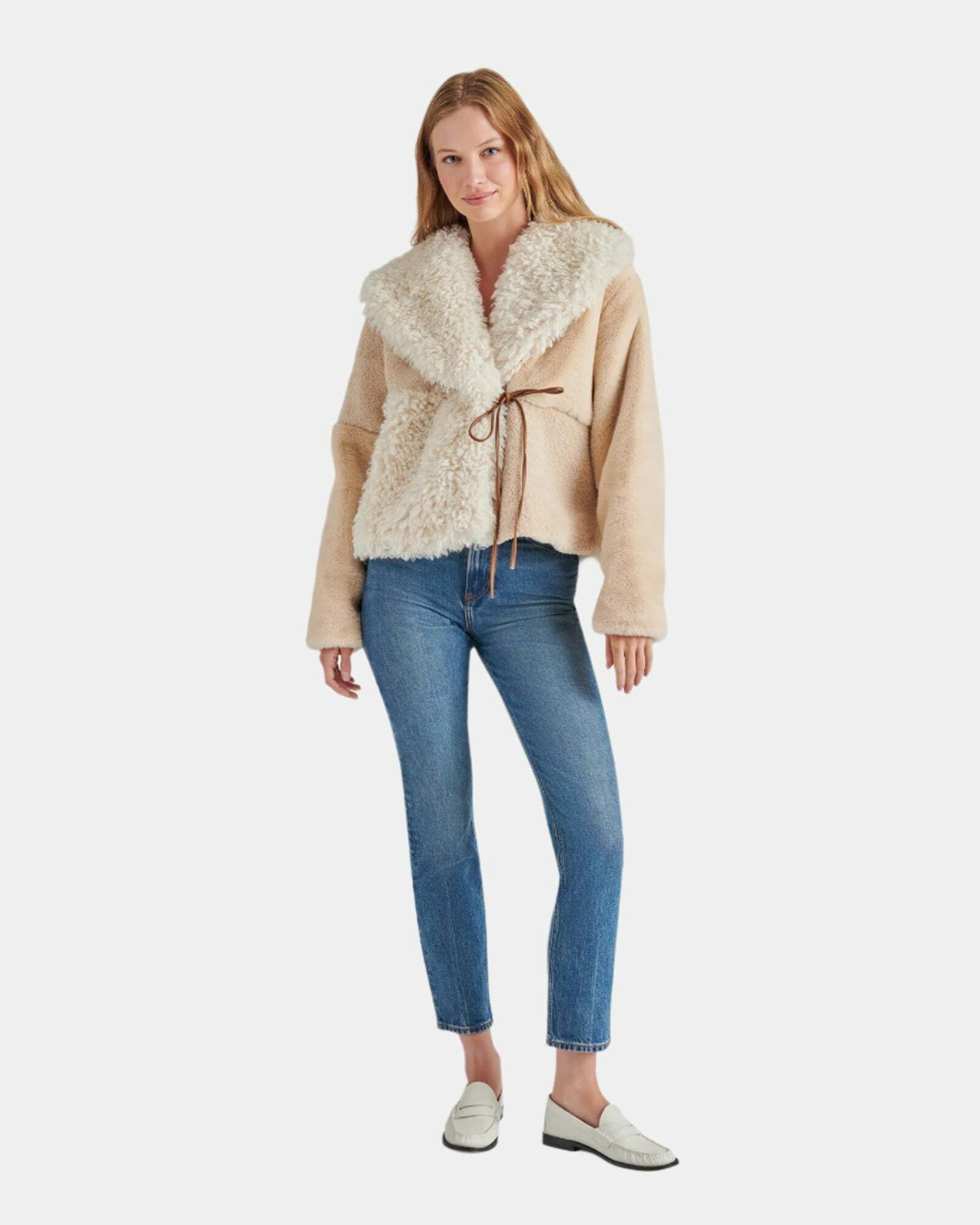Steve Madden Winterlyn Coat in Natural