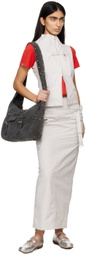OPEN YY Gray Belted Vest