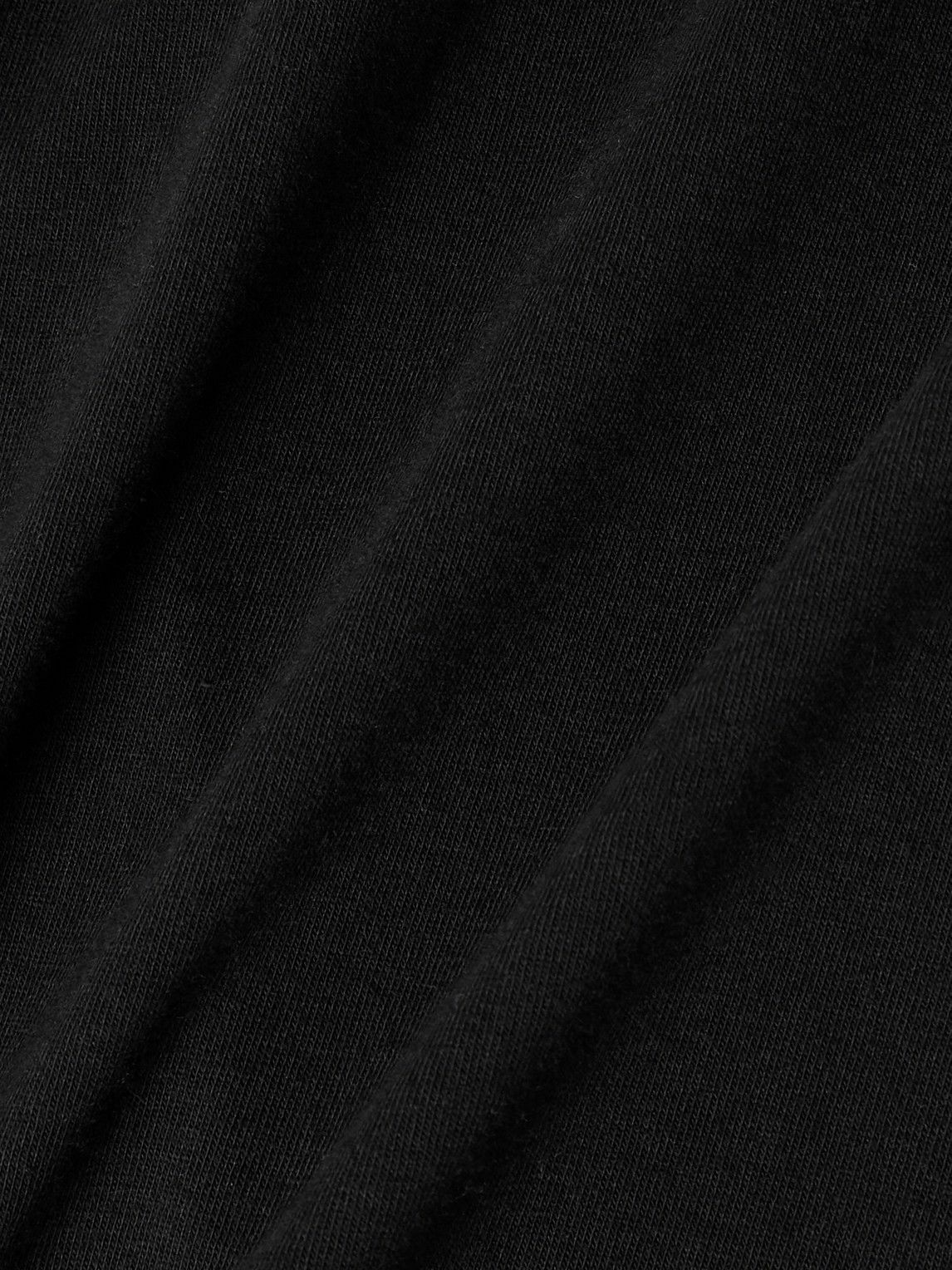 A.PRESSE - Cotton and Cashmere-Blend Jersey T-Shirt - Black