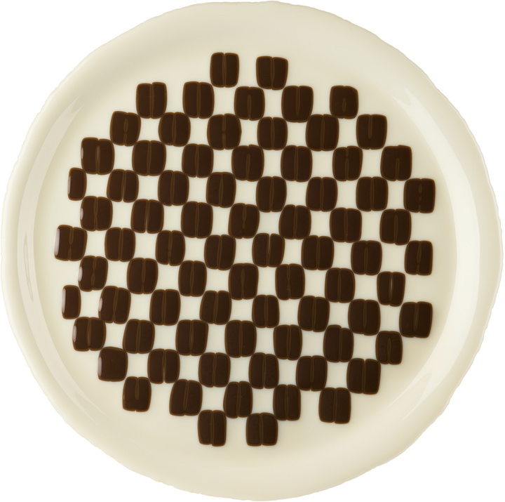 Photo: Los Objetos Decorativos Beige & Brown Rounded Tray