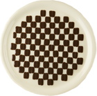 Los Objetos Decorativos Beige & Brown Rounded Tray