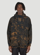 Distressed Anorak Jacket in Black