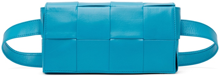 Photo: Bottega Veneta Blue Mini Cassette Bag