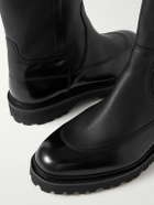 John Lobb - Ridge Smooth and Full-Grain Leather Chelsea Boots - Black