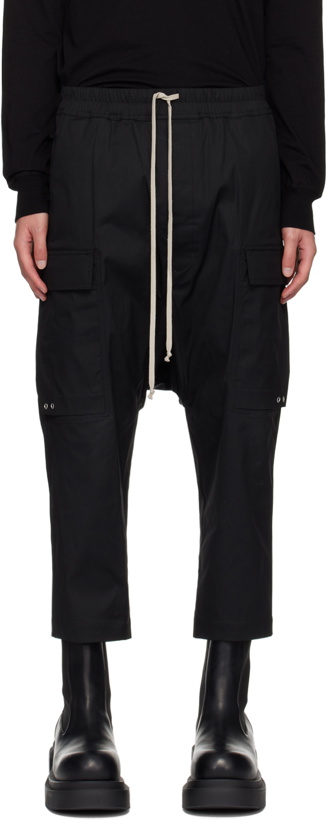 Photo: Rick Owens Black Porterville Cropped Cargo Pants