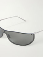 SAINT LAURENT - Mask Aviator-Style Acetate Sunglasses
