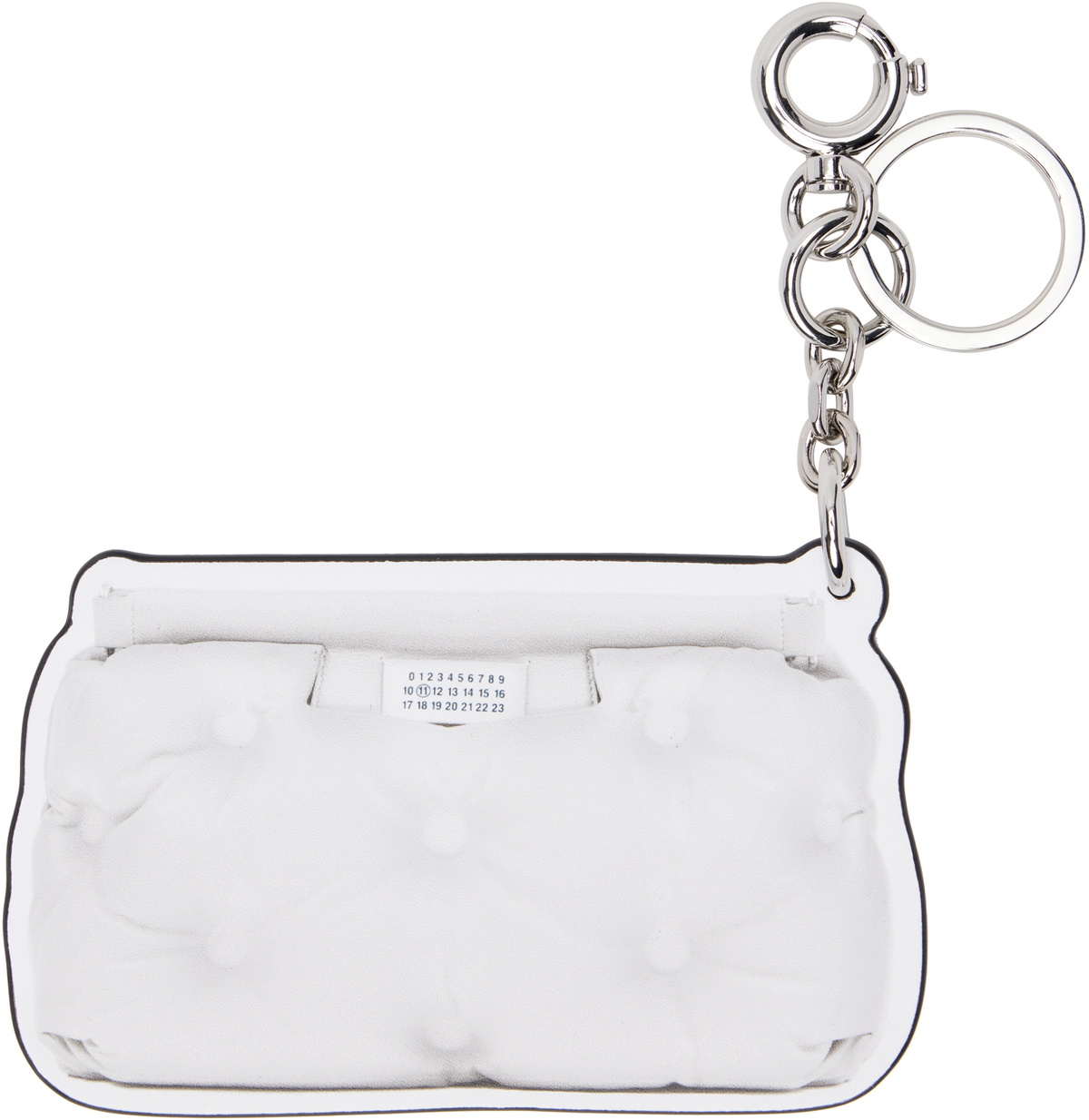 Maison Margiela White Glam Slam Classique Bag Charm Maison