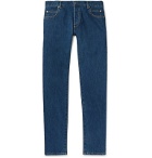 Balmain - Slim-Fit Logo-Embossed Denim Jeans - Blue