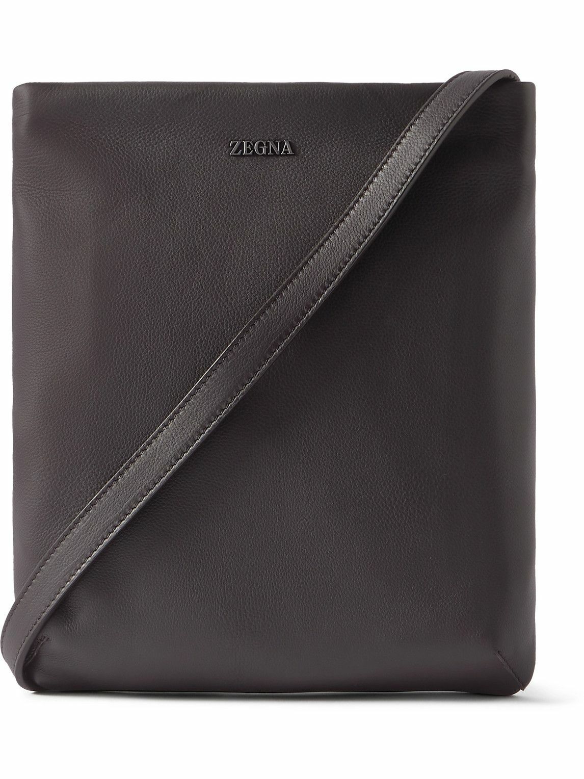 Zegna - SECONDSKIN Leather Messenger Bag