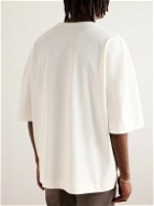 LEMAIRE - Oversized Cotton and Linen-Blend Jersey T-Shirt - Neutrals