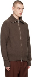 Jacquemus Brown Le Papier 'Le Cardigan Meunier' Sweater