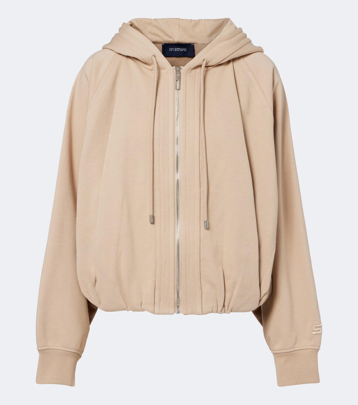 Sportmax Cotton-blend jersey hoodie