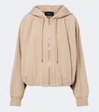 Sportmax Cotton-blend jersey hoodie