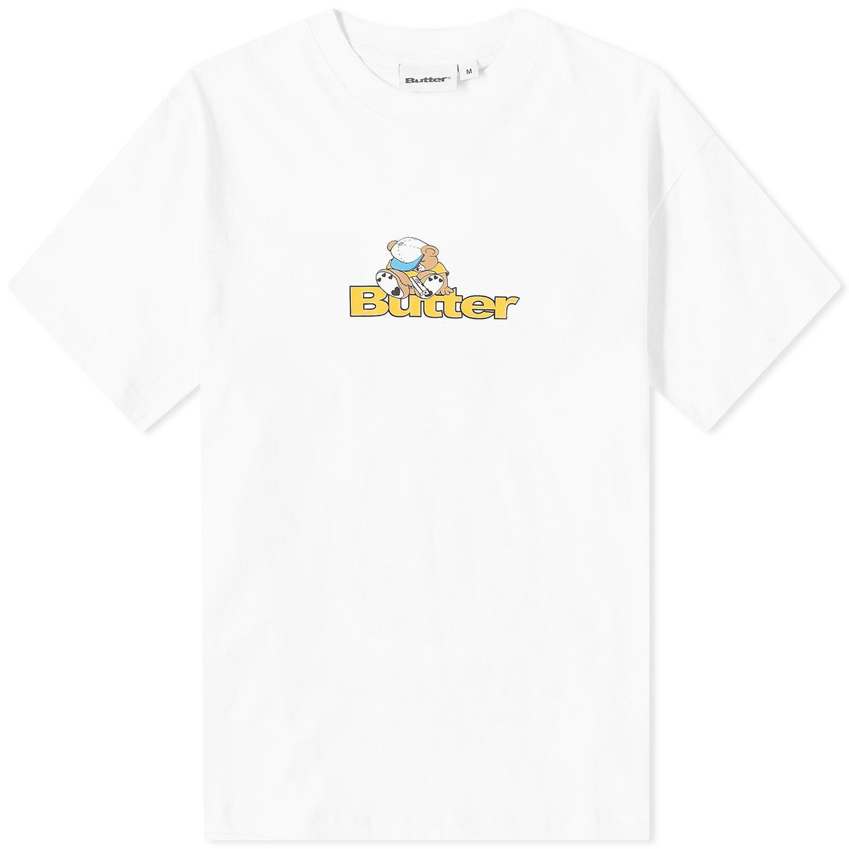 BUTTER GOODS TEMPO LOGO TEE - WHITE
