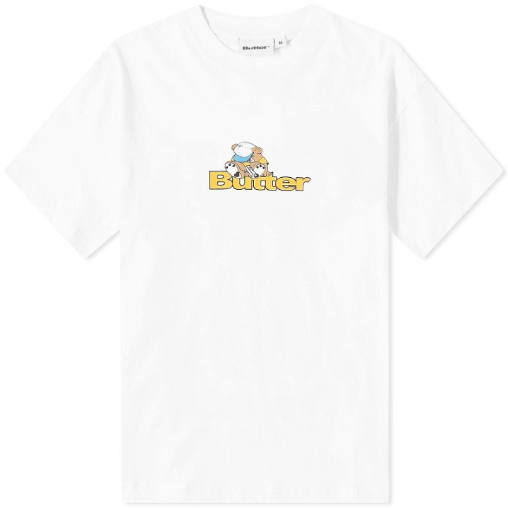 Photo: Butter Goods Men's Teddy Logo T-Shirt in White
