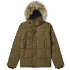 Canada Goose Men's Wyndham Parka Jacket in Military Green