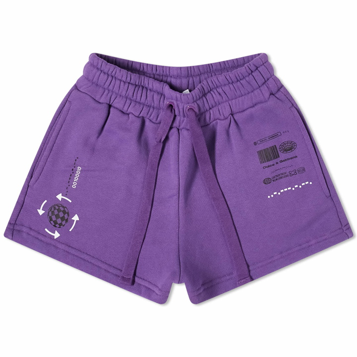 Photo: Dolce & Gabbana Women's Vibe Sweat Shorts in Purple