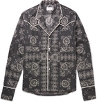 Rhude - Oversized Camp-Collar Bandana-Print Cotton Western Shirt - Black