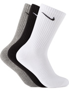 Nike Training - Three-Pack Everyday Cushioned Dri-FIT Cotton-Blend Socks - Multi