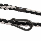 HAY Braided Dog Leash in Black/White 