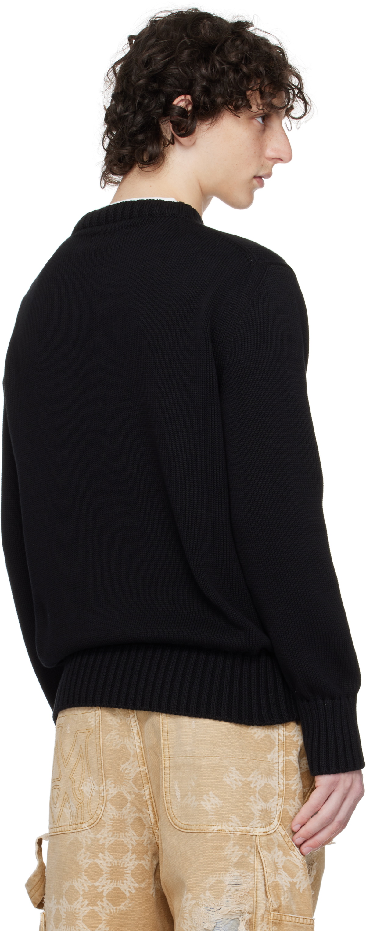 AMIRI Black 'Amiri Hollywood' Crew Sweater