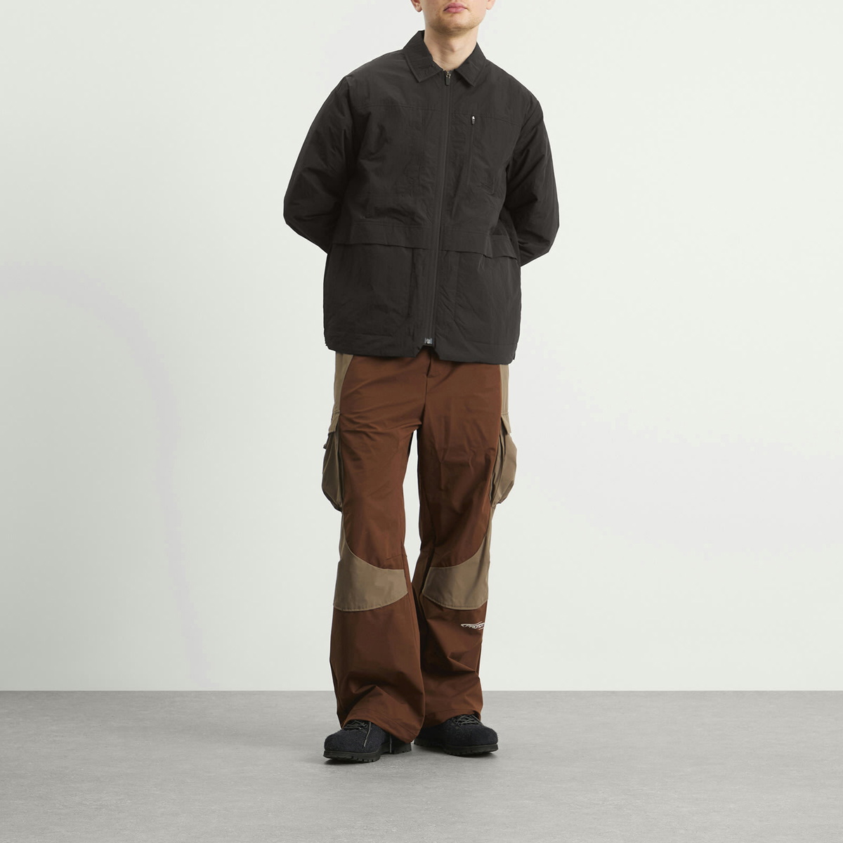 KA_YO_Prototype Men's Insulated Overshirt in Black