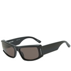 Balenciaga Men's Eyewear BB0305S Sunglasses in Black/Grey