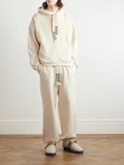 Alanui - Akasha Tapered Embroidered Cotton-Jersey Sweatpants - Neutrals