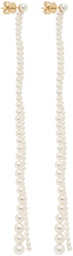 Sophie Bille Brahe White Promenade de Perles Earrings