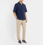 Acne Studios - Jef Camp-Collar Cotton-Terry Shirt - Navy