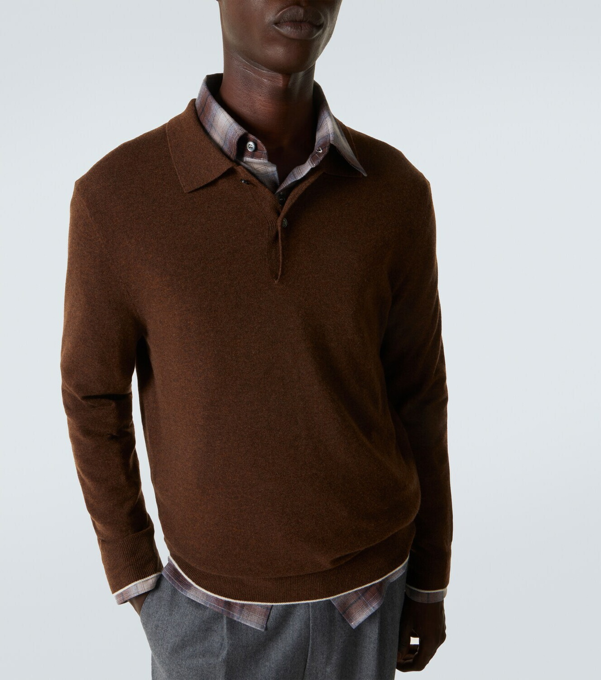 Arch4 Cashmere polo sweater