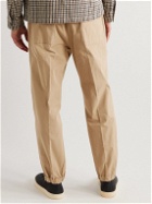 MAN 1924 - Joggy Tapered Organic Cotton-Blend Ripstop Drawstring Trousers - Neutrals