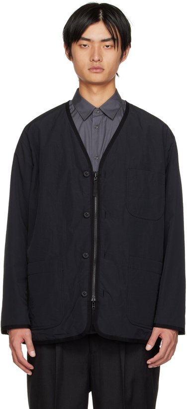 Photo: Comme des Garçons Homme Black V-Neck Jacket