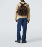 Prada Re-Nylon leather-trimmed backpack