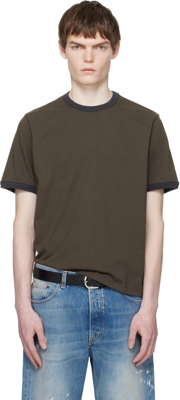 Photo: JEANERICA Brown Ringer T-shirt