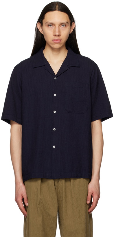 Photo: Universal Works Navy Relaxed Shirt