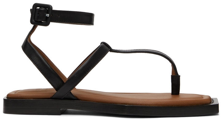 Photo: AMI Paris Black Flat Sandals