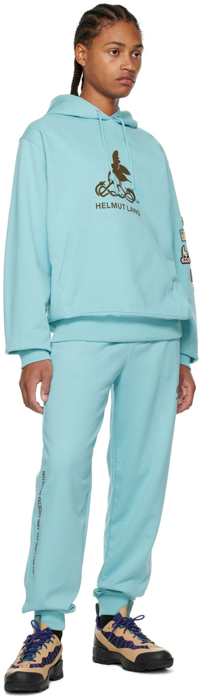Helmut Lang Blue Societas Lounge Pants