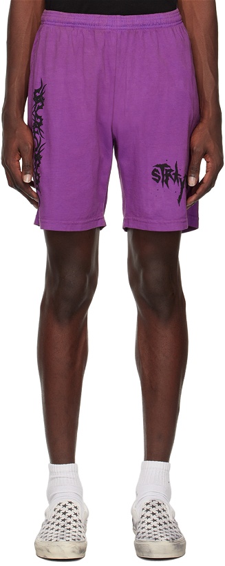 Photo: Stray Rats Purple Jammer Shorts