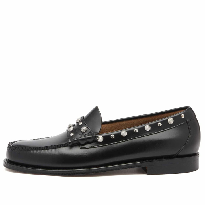 Photo: Bass Weejuns Men's Larson Western Stud Loafer in Black Leather