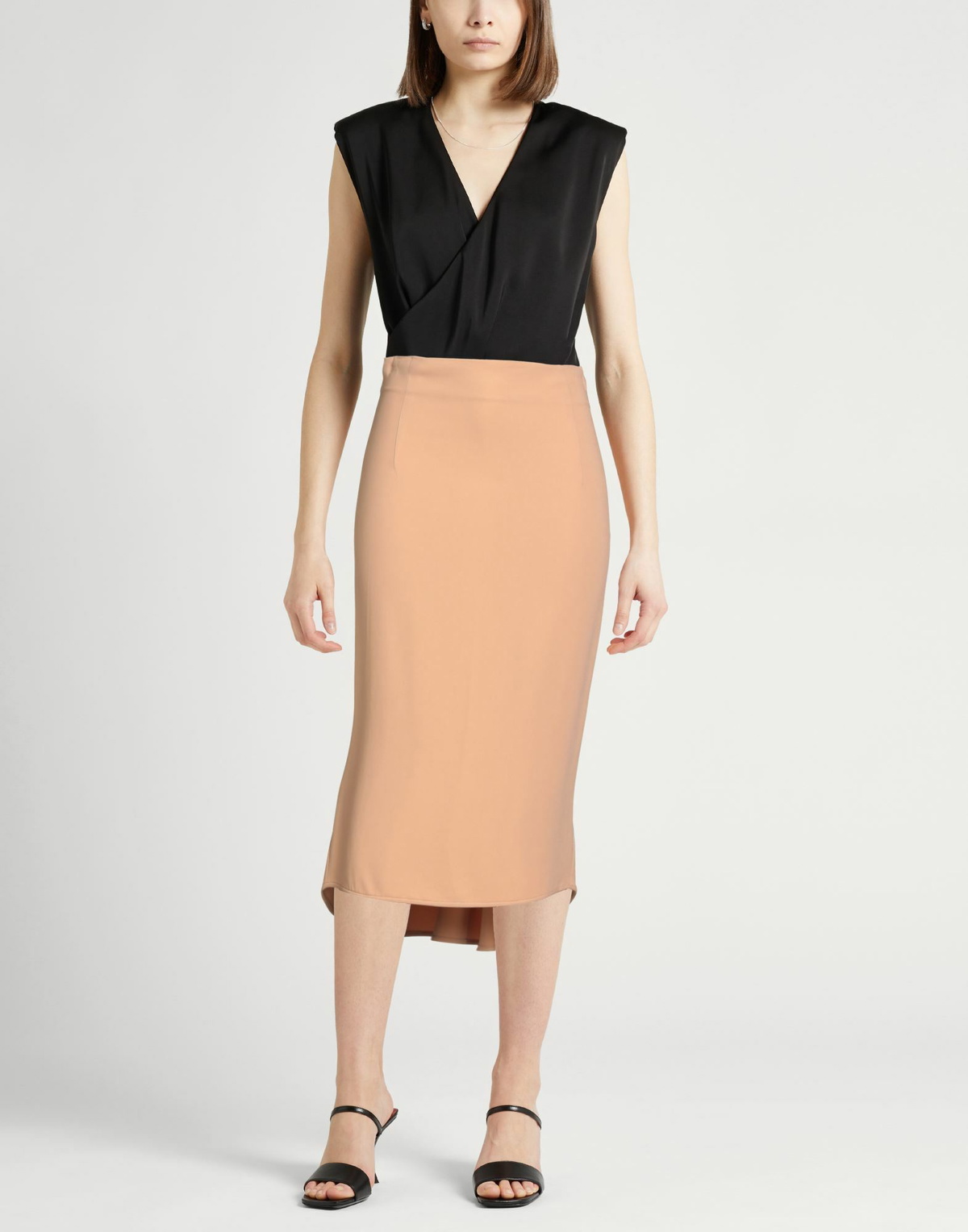 Ermanno Scervino Womens Midi skirt Camel