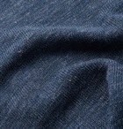 Inis Meáin - Mélange Linen Sweater - Blue