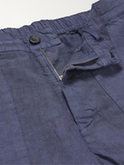 120% - Linen Trousers - Blue