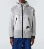 And Wander Paneled PU raincoat