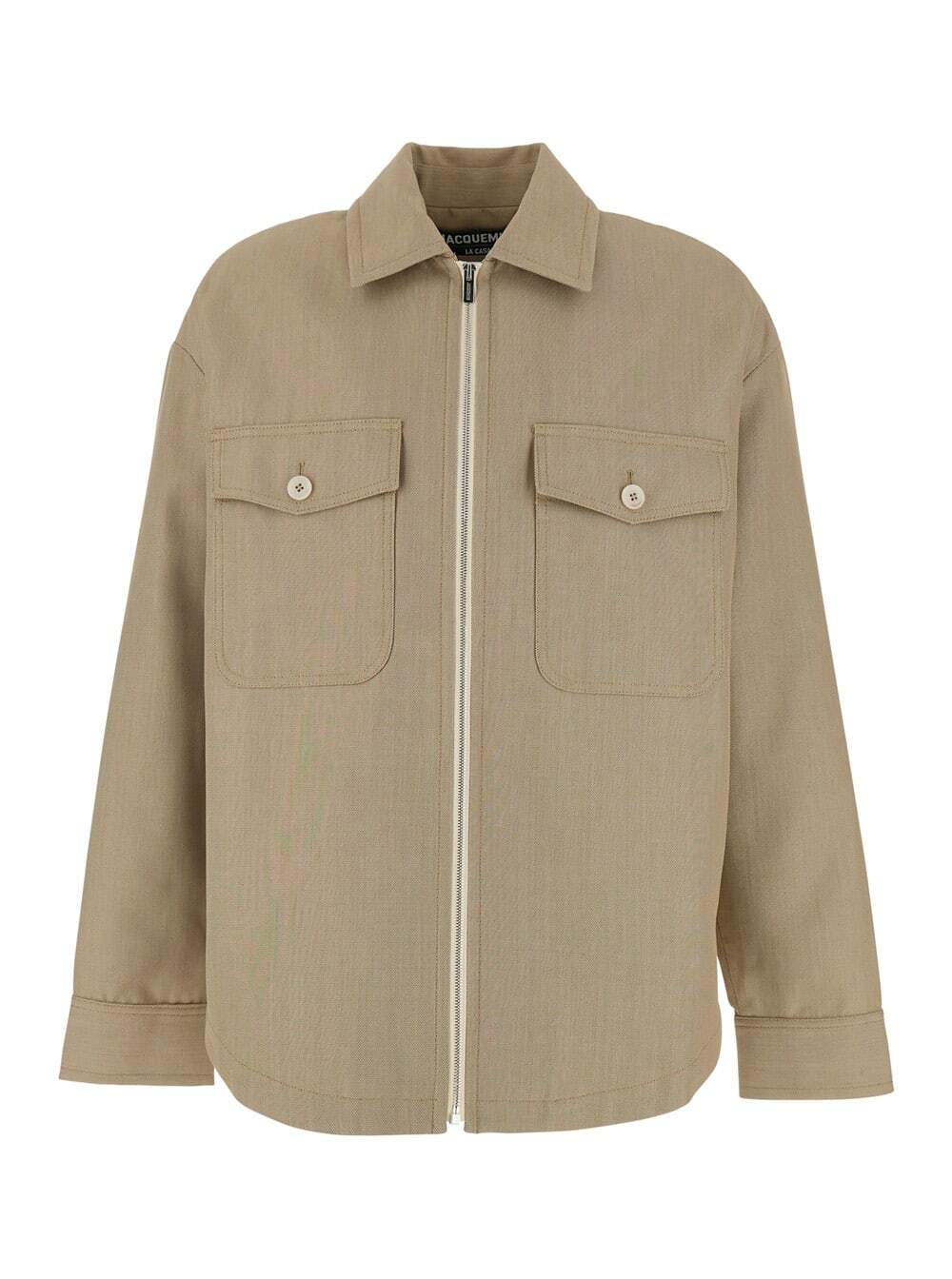 JACQUEMUS Gray Les Sculptures 'Le blouson Salti' Jacket