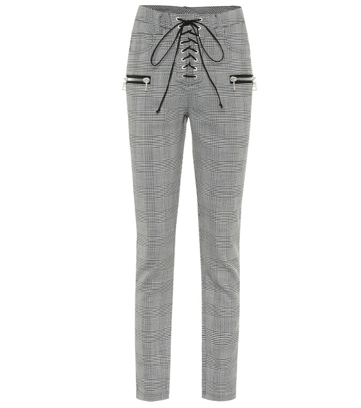 Photo: Unravel - Checked wool-blend skinny pants