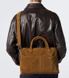 Métier Closer Slim suede briefcase