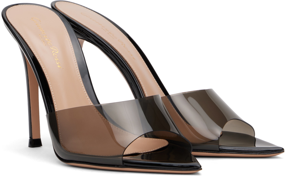 Gianvito Rossi Black Elle Heeled Sandals